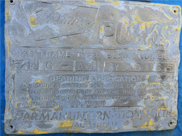 W A R M A N 16/14 Gam Centrifugal Srl Pump)